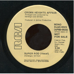 Crown Heights Affair Super Rod USED VINYL 7INCH 45 RPM PROMO MONO