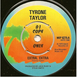 Tyrone Taylor Extra, Extra / Life Table Turning USED VINYL 7INCH 45 RPM PROMO
