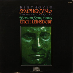 Ludwig Van Beethoven / Boston Symphony Orchestra / Erich Leinsdorf Symphony No. 7, Coriolan Overture Vinyl LP USED