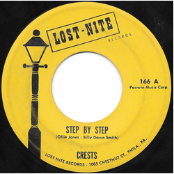 The Crests Step By Step / Gee (But I'd Give The World) Vinyl 7" USED