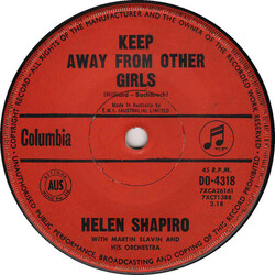 Helen Shapiro Keep Away From Other Girls USED VINYL 7INCH 45 RPM SINGLE