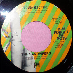 The Sandpipers The Wonder Of You USED VINYL 7INCH 45 RPM REISSUE