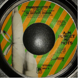 Brothers Johnson Strawberry Letter 23 / Runnin' For Your Lovin' USED VINYL 7INCH 45 RPM SINGLE REISSUE