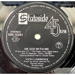 Vicki Lawrence He Did With Me USED VINYL 7INCH 45 RPM SINGLE
