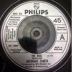 Gheorghe Zamfir The Rose USED VINYL 7INCH 45 RPM SINGLE