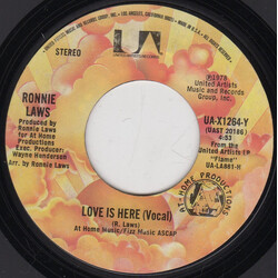 Ronnie Laws Love Is Here / Grace USED VINYL 7INCH 45 RPM STEREO