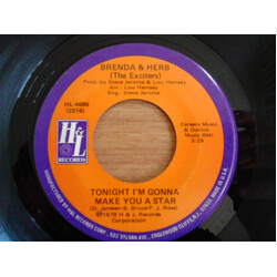Brenda & Herb Tonight I'm Gonna Make You A Star USED VINYL 7INCH 45 RPM