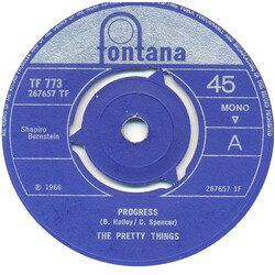 The Pretty Things Progress USED VINYL 7INCH 45 RPM SINGLE MONO