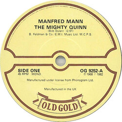Manfred Mann The Mighty Quinn USED VINYL 7INCH SINGLE MONO