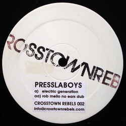Presslaboys Electric Generation USED VINYL 12INCH WHITE LABEL PROMO