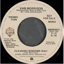 Van Morrison Cleaning Windows USED VINYL 7INCH 45 RPM SINGLE PROMO STEREO MONO