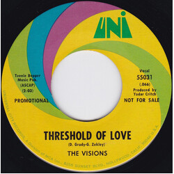 The Visions (5) Threshold Of Love / How Can I Be Down? USED VINYL 7INCH 45 RPM PROMO