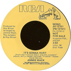 Jimmie Mack It's Gonna Hurt Vinyl 7" USED