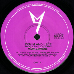 Marty Rhone Denim And Lace USED VINYL 7INCH 45 RPM SINGLE