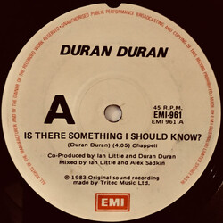 Duran Duran Is There Something I Should Know? USED VINYL 7INCH 45 RPM SINGLE