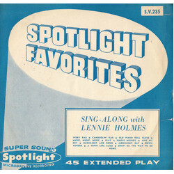 Lennie Holmes Spotlight Favourites: Sing-Along With Lennie Holmes USED VINYL 7INCH 45 RPM EP