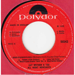 Cat Mother And The All-Night Newsboys Good Old Rock 'N Roll USED VINYL 7INCH 45 RPM SINGLE