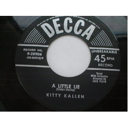 Kitty Kallen Are You Looking For A Sweetheart / A Little Lie USED VINYL 7INCH 45 RPM