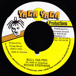 Richie Stephens Bull Ina Pen USED VINYL 7INCH 45 RPM