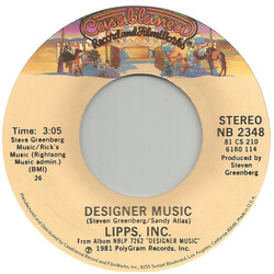 Lipps, Inc. Designer Music USED VINYL 7INCH 45 RPM SINGLE