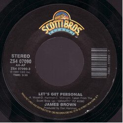 James Brown Let's Get Personal / Repeat The Beat USED VINYL 7INCH 45 RPM SINGLE