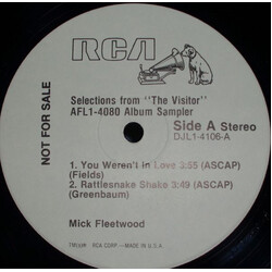 Mick Fleetwood Selections From "The Visitor" AFL1-4080 Album Sampler USED VINYL 12INCH EP PROMO SAMPLER