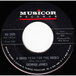 George Jones (2) A Good Year For The Roses USED VINYL 7INCH 45 RPM SINGLE