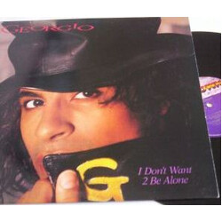 Georgio (2) I Don't Want 2 Be Alone USED VINYL 12INCH 33 S RPM