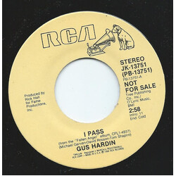 Gus Hardin I Pass USED VINYL 7INCH 45 RPM PROMO STEREO