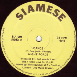 Night Force (3) Dance USED VINYL 12INCH 33 S RPM