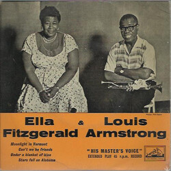 Ella Fitzgerald;Louis Armstrong Moonlight In Vermont / Can't We Be Friends / Under A Blanket Of Blue / Stars Fell On Alabama USED VINYL 7"