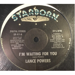 Lance Powers I'm Waiting For You / Is It True USED VINYL 12INCH 33 S RPM SINGLE