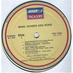 Willi Boskovsky / Wiener Philharmoniker Wine, Women & Song Vinyl LP USED