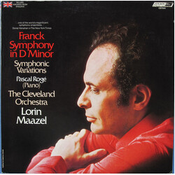 César Franck / Pascal Rogé / The Cleveland Orchestra / Lorin Maazel Symphony In D Minor Vinyl LP USED