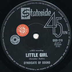 Syndicate Of Sound Little Girl USED VINYL 7INCH 45 RPM SINGLE