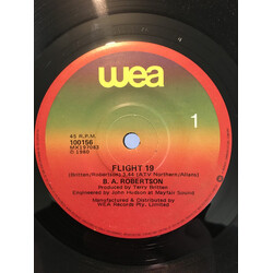 B. A. Robertson Flight 19 USED VINYL 7INCH 45 RPM SINGLE
