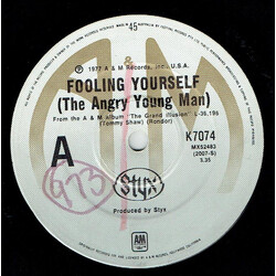 Styx Fooling Yourself (The Angry Young Man) USED VINYL 7INCH 45 RPM SINGLE