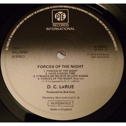 D.C. LaRue Forces Of The Night Vinyl LP USED