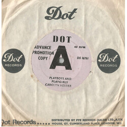 Carolyn Hester Playboys and Playgirls USED VINYL 7INCH 45 RPM PROMO MONO
