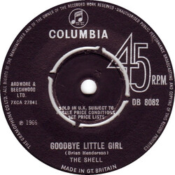 The Shell (2) Goodbye Little Girl / A Little Bit Of Lovin' (She's Supposed To Be Mine) USED VINYL 7INCH 45 RPM