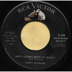 Jerry Woodard Who's Gonna Rock My Baby? USED VINYL 7INCH 45 RPM SINGLE
