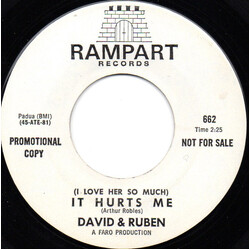 David & Ruben (I Love Her So Much) It Hurts Me USED VINYL 7INCH 45 RPM PROMO
