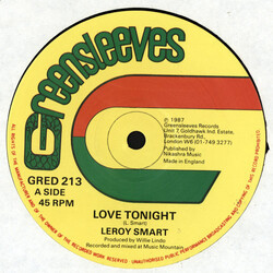 Leroy Smart Love Tonight Vinyl 12" USED