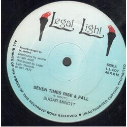 Sugar Minott / Flick Wilson Seven Times Rise & Fall Vinyl 12" USED