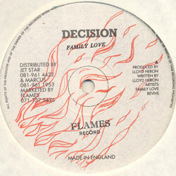 Family Love / Lloyd Heron Decision / One More Try Vinyl 12" USED