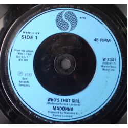 Madonna Who's That Girl USED VINYL 7INCH 45 RPM SINGLE