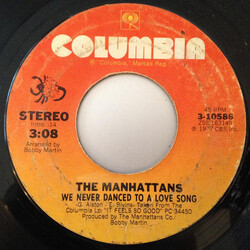 Manhattans We Never Danced To A Love Song / Let's Start It All Over Again USED VINYL 7INCH 45 RPM