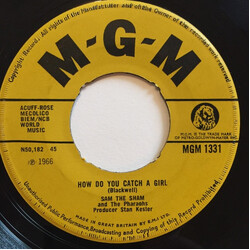Sam The Sham & The Pharaohs How Do You Catch A Girl USED VINYL 7INCH 45 RPM SINGLE