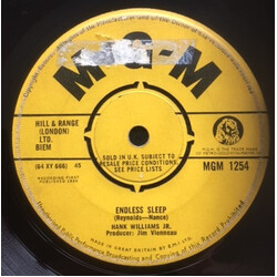Hank Williams Jr. Endless Sleep / My Bucket's Got A Hole In It USED VINYL 7INCH 45 RPM