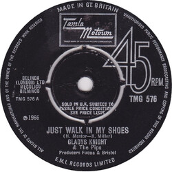 Gladys Knight And The Pips Just Walk In My Shoes USED VINYL 7INCH 45 RPM SINGLE MONO
